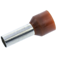 3810011-INSULATED WIRE END SLEEVE 10mm² BROWN (PACKS OF 100pcs)