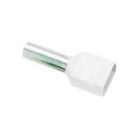 3816014-TWIN WIRE END SLEEVE 2x16mm² WHITE (PACKS OF 50pcs)