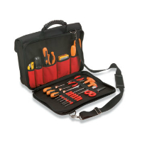559TB-Professional tool bag in special reinforced material Large pocket for paperwork: plans, files notebooks,padded, reinforced back pocket for essential tools & intruments,10 additional inner and outer po