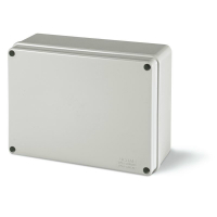686207-JUNCTION BOX PLASTIC WITH BLANK SIDES AND SCREW DOWN COVER 190x140x70mm IP56