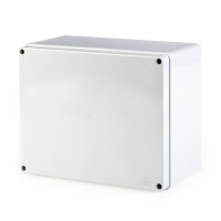 686404-JUNCTION BOX PLASTIC WITH BLANK SIDES AND SCREW DOWN COVER 100x100x80mm IP56