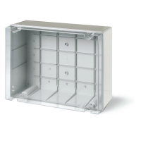 686428-TRANSPARENT COVER JUNCTION BOX PLASTIC WITH BLANK SIDES AND SCREW DOWN COVER 240x190x125mm IP56