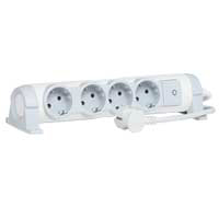 694626-Multi-outlet extension for comfort - 4x2P+E orientable - 1.5 m cord