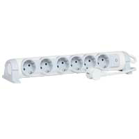 694636-Multi-outlet extension for comfort - 6x2P+E orientable - 1.5 m cord