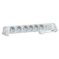 694656-Multi-outlet extension for comfort/safety - 6x2P+E + v.s.p. - 1.5 m cord