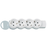 695009-Standard multi-outlet extension - 4x2P+E - without cord