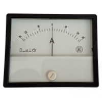 CCB725-0A-MOVING COIL AMMETER 80x64mm -25...0...+25ADC
