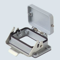 CHI48LS-BULKHEAD MOUNTING HOUSING WITH SINGLE LEVER AND METAL COVER FOR 48 POLES INSERTS