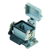 CHP06LS-SURFACE MOUNTING HOUSING WITH SINGLE LEVER AND METAL COVER FOR 6 POLES INSERTS