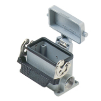 CHP10LS-SURFACE MOUNTING HOUSING WITH SINGLE LEVER AND METAL COVER FOR 10 POLES INSERTS, PG16 SIDE ENTRY