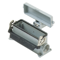CHP24LS-SURFACE MOUNTING HOUSING WITH SINGLE LEVER AND METAL COVER FOR 24 POLES INSERTS, PG21 SIDE ENTRY