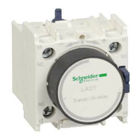 LADR0-TeSys D - time off delay auxiliary contact block 0,1-3s - 1 NO + 1 NC screw clamp terminals