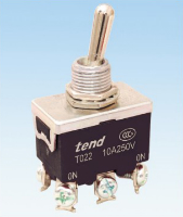 T022B-TOGGLE SWITCH ON-ON 2P 10A/250V