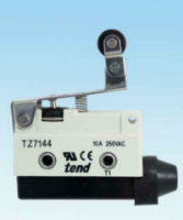 TZ7144-MINIATURE PLASTIC LIMIT SWITCH WITH UNIDIRECTIONAL SHORT HINGE ROLLER LEVER