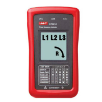 UT261A-PHASE SEQUENCE AND MOTOR ROTATION INDICATOR 40-690V WITH LCD
