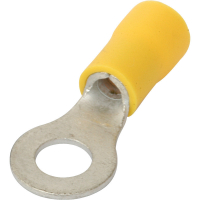 V5-4-RING TYPE INSULATED TERMINAL YELLOW 4-6mm² Ø4mm (PACKS OF 100pcs)