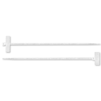 W25100L-IDENTIFICATION CABLE TIE 100x2,5mm WHITE WITH PLATE 25x8mm (package 100pcs)